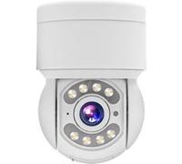 Vidéosurveillance WiFi extérieure TALLPOWER C48 HD 2K 4MP Vision nocturne, inclinaison panoramique à 360 ° application Tuya/Smart Life - 2 pièces blanc prise ue