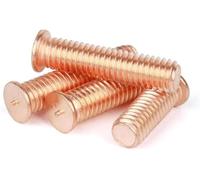 Vides de soudage Spot Goujon plaqué cuivre en acier au carbone, vis de soudage par points, Point de soudure, boulon à clous