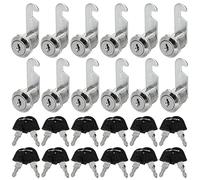 VIDETOL 10 Pièces Serrure Boite aux Lettres, 30 mm Barillet Boite aux Lettres, Serrure Meuble pour Boîtes aux Lettres, Portes D'armoire, Armoires