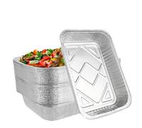 VIDETOL 30 Pièces Barquette Aluminium, 4900 ml Plateaux de Cuisson, Réutilisable Plat Aluminium pour Barbecue à Gaz, Rôtis, Cuisson(37 x 26 x 7 cm)