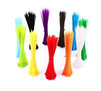 VIDETOL Lot de 2200 serre-câbles multicolores - 3 x 200 mm - Auto-bloquants - Résistant aux UV - Réutilisable - Organiseur de câbles pour famille, atelier, décoration de jardin