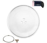 VIDETOL Plateau Tournant pour Micro Ondes, Plateau Micro Onde Universel 25.5cm et Possède 3 Fixations Compatible, Assiette Micro Onde pour Micro-ondes, Cuisine, Salle à Manger