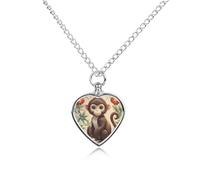 VIDI Collier funéraire pour cendres d'animaux de compagnie - Style chinois - Pendentif urne funéraire pour chien, chat, femme - Cadeau souvenir pour la perte d'un ami à fourrure