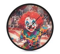 VIDI Horloge murale silencieuse à piles de 25,4 cm - Moderne - Sans tic-tac - Décoration pour cuisine, bureau, salle de bain, chambre à coucher