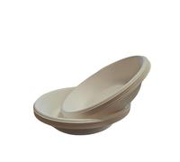 vidoelettronica 50 assiettes creuses 21 cm, capacité 700 ml, biodégradables et compostables, pulpe de cellulose 100 % naturelle, extrêmement rigide et résistante (50)