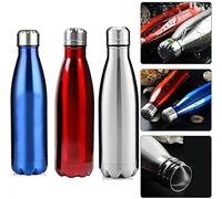 vidoelettronica® Bouteille d'eau en acier inoxydable 500 ml, isotherme, sans BPA, thermos pour boissons chaudes 12 heures et froides 24 heures, travail, sport, bureau