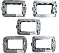 Vidoelettronica® Lot de 5 supports 3M pour boîtes 3/4/7 modules compatibles Living International (3modules)