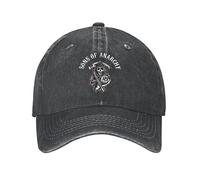 VIDOJI Casquette Baseball Punk Unisexe Coton Anarchie Casquette Baseball Adulte Faucheuse de Mort Crâne Réglable Papa Chapeau Femmes Hommes Extérieur Cadeau Parfait