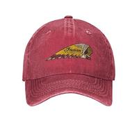 VIDOJI Casquette de Baseball Classic Casual Mode Retro Indian Motorcycles Sign Casquette de Baseball Denim en détresse Casquette Snapback Outdoor All Seasons Travel Hats Cadeau Parfait
