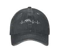 VIDOJI Casquette de Baseball Classique décontracté Heartbeat of Camera Spring Autumn Cap Casquette de Baseball Vintage Photographe Chapeaux de Soleil Coton lavé Extérieur Cadeau Parfait