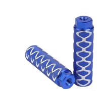 Vidonergy 1 paire de repose-pieds antidérapants en alliage d'aluminium pour vélo de montagne et vélo de route, 100 mm x 28 mm, noir (bleu)