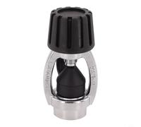 Vidonergy Adaptateur DIN vers étrier de plongée pour régulateur DIN 1ère étape avec bouchon anti-poussière - Construction en laiton - Compatible avec les valves de réservoir Yoke