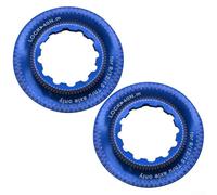 Vidonergy Bague de verrouillage pour frein à disque compatible avec moyeu de verrouillage central, alliage d'aluminium pour vélo de montagne, diamètre extérieur de 44,1 mm, intérieur (bleu)