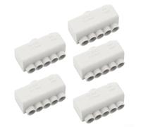 Vidonergy Bloc de jonction rapide en forme de T haute puissance, 80 A 1000 V en laiton ABS pour usage domestique et commercial (ZK-516)