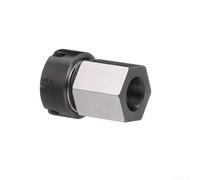 Vidonergy Bloc de mandrin hexagonal ER25 ER32 ER40 pour tour CNC et machine de gravure, fabriqué en acier à outils trempé avec trou traversant pour pièce longue (ER32)