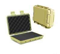 Vidonergy Boîte à outils étanche et robuste pour matériel, appareils photo et instruments - Organisateur de rangement ABS avec mousse antichoc - 200 x 135 x 42 mm (jaune)