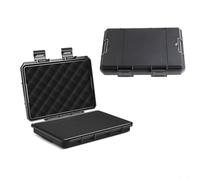 Vidonergy Boîte à outils étanche et robuste pour matériel, appareils photo et instruments - Organisateur de rangement ABS avec mousse antichoc - 200 x 135 x 42 mm (noir)