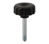 Vidonergy Boutons d'équipement d'exercice pour pièces de machines de fitness - Vis à main M10 x 60 en métal et plastique avec design antidérapant, 6 cm de long, 10 mm de diamètre