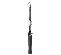 Vidonergy Canne à pêche télescopique, construction légère en fibre de carbone, puissance moyenne-lourde avec action rapide, compacte et portable pour la pêche en plein air, supporte 2,7 à 7,7 kg (C180