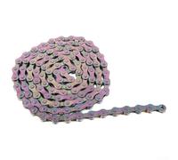 Vidonergy Chaîne 9 vitesses, acier haute résistance, 116 maillons, compatible avec Campagnolo et transmission, VTT et vélo de route (9 vitesses)