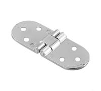 Vidonergy Charnière pliante encastrée pour porte d'armoire, charnière autoportante à rabat de table, en alliage de zinc, 80 x 30 mm, durée de vie 50 000 mm, argenté/doré