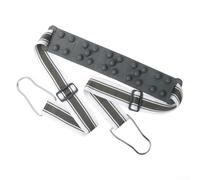 Vidonergy Courroie de machine vibrante pour tapis roulant - Ceinture de massage réglable pour tapis roulant et machine à vibration, longueur 170-262 cm, nylon + plastique, gris