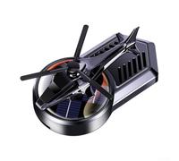 Vidonergy Désodorisant rotatif automatique pour tableau de bord, diffuseur d'aromathérapie avec énergie solaire, ABS noir + PC décoratif compatible avec