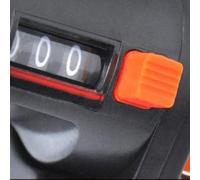 Vidonergy Détecteur de profondeur de ligne de pêche 0-999 m Compteur de ligne pour canne à pêche ou downrigger, boîtier étanche en ABS avec grand écran de compteur à 3 chiffres, noir + orange