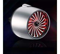 Vidonergy Diffuseur d'aromathérapie pour grille d'aération de voiture avec lumière ambiante pour la plupart des véhicules, accessoire de style moteur de voiture et parfum longue durée (lumière grise