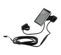Vidonergy Écran LCD 5 broches M5 pour vélo électrique et scooter électrique - Compteur de vitesse, niveau de batterie, ODO, Trip Meter & Assist Mode, boîtier ABS