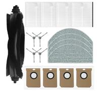 Vidonergy Filtre, serpillère, brosse principale et latérale, kit de remplacement pour HG4 pour pièces d'aspirateur Hydro Pro, 4 de chaque accessoire