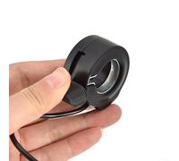 Vidonergy Gâchette d'accélérateur avec pouce pour vélo et scooter, étanche en ABS noir avec interface à 3 broches, compatible avec la plupart des vélos électriques et électriques (type A)