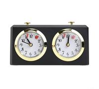 Vidonergy Horloge d'échecs mécanique pour compétition, minuterie d'échecs professionnelle avec double mouvement, construction en plastique et métal pour échecs, go et