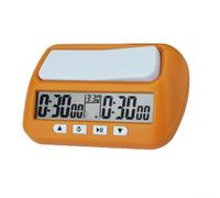 Vidonergy Horloge numérique multifonction 3 en 1 pour mode tournoi et retard, minuterie en plastique ABS avec grands boutons, option noir/jaune (B)