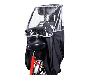 Vidonergy Housse de pluie pour siège enfant pour selle de bébé montée à l'arrière - PVC imperméable et tissu Oxford - Protection contre les intempéries avec vue transparente Win