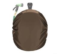 Vidonergy Housse de protection pour tuyau d'arrosage 420D robuste double couche résistante aux intempéries pour rangement de tuyau d'arrosage extérieur (café)