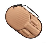 Vidonergy Housse de rangement rigide en EVA pour raquette de tennis de table avec grande capacité pour 2 raquettes et 4 balles, compatible avec accessoires de ping-pong (marron)