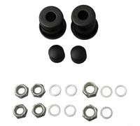 Vidonergy Kit de reconstruction 90a pour skateboard et camion - Absorption des chocs durs - Avec coussinets pivotants cylindriques et coniques - Pour longboard et skateboard (noir)