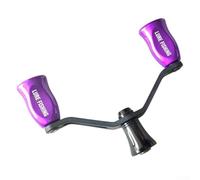 Vidonergy Lot de 1 poignée à double bras à bascule en fibre de carbone pour moulinet de pêche DAIWA Fuego Prorex VLT, compatible avec la série Salamandura (violet)