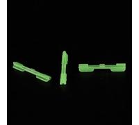 Vidonergy Lot de 10 clips lumineux fluorescents phosphorescents pour pêche de nuit - Clips lumineux ABS compatibles avec la plupart des cannes à pêche (S)