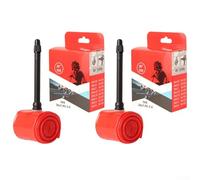 Vidonergy Lot de 2 chambres à air de 66 cm pour valve de 45 mm, matériau léger, résistance améliorée à la perforation pour vélos de route et VTT (66 cm)