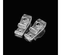 Vidonergy Lot de 4 crochets de sécurité pour rideaux - Verticaux, stores romains et chaîne - En plastique transparent - Avec vis - Pour montage mural