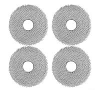 Vidonergy Lot de 4 serpillères de rechange lavables | pour DJI pour ROMO S, ROMO A, ROMO P | Tampons de nettoyage réutilisables en microfibre | pour aspirateur de sol