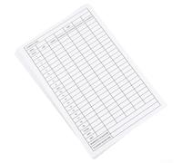 Vidonergy Lot de 40 feuilles de rechange pour cartes de score, 15,2 x 10,9 cm, papier enduit pour feuilles de scores pour accessoires, écriture lisse et cartes de conservation durables