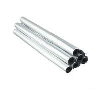 Vidonergy Lot de 6 tubes d'isolation en mousse pour tuyaux de chauffage | Noir | 40 cm de long | Mousse + feuille d'aluminium résistant aux intempéries | Compatible