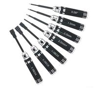 Vidonergy Lot de 7 tournevis hexagonaux pour voitures télécommandées - Mini tournevis sur chenilles avec tournevis 0,5 mm, 2 mm, 4 mm, 5 mm, 5,5 mm et pour embout Phillips - Haute vitesse (SKU)