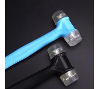 Vidonergy Maillet en caoutchouc et outil de joint, marteau solide ergonomique 2 en 1 pour porte et installation, réglage du carrelage et rénovation de la maison - 29 x 8 x 3,5 cm (noir)