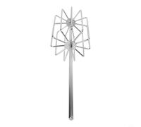 Vidonergy Mélangeur d'appâts en acier inoxydable pour pêche à la carpe - 11 lames - Fouet à appâts lourds, 11 x 43 cm, 500 g, argent - portable et résistant à la rouille