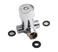 Vidonergy Mitigeur thermostatique pour eau chaude et froide, contrôle réglable avec filetage G1/2, clapet anti-retour intégré (laiton)