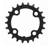 Vidonergy Plateau pour 104BCD 22T 24T Chaîne simple pour bague compatible avec motif de boulon de 104 mm en acier au carbone Design à dents étroites et larges Léger pour le cyclisme (22T)